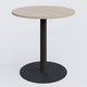 Table de réunion Ø80 cm, acacia / noir