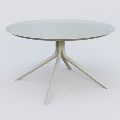 TABLES BASSES - Pieds Métal - Table Basse Fashion Styl piètement 4 branches. Plateau Gris (RAL 7038) et pietement Gris (RAL 7038).