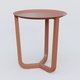 Table Basse Fashion Styl piètement tryptique. Plateau Brun cuivré (RAL 8004) et pietement Brun cuivré (RAL 8004).