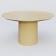 Table Basse Fashon Styl piètement colonne métalique D-26 cm. Plateau Jaune Cuivre (RAL 1002) et pietement Jaune Cuivre (RAL 1002).