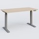 Poste solo 140*70 réglable en hauteur éléctriquement de 70-120 cm gamme KPro2. Plateau Hêtre et pietement Aluminium.