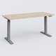 Poste solo 160*70 réglable en hauteur éléctriquement de 70-120 cm gamme KPro2. Plateau Hêtre et pietement Aluminium.