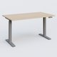 Poste solo 140*80 réglable en hauteur éléctriquement de 70-120 cm gamme KPro2. Plateau Hêtre et pietement Aluminium.