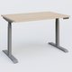 Poste solo 120*80 réglable en hauteur éléctriquement de 65-130 cm gamme KPro3. Plateau Hêtre et pietement Aluminium.