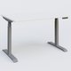 Poste solo 120*80 réglable en hauteur éléctriquement de 65-130 cm gamme KPro3. Plateau Blanc et pietement Aluminium.
