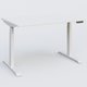 Poste solo 120*80 réglable en hauteur éléctriquement de 65-130 cm gamme KPro3. Plateau Blanc et pietement Blanc.