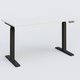 Poste solo 140*70 réglable en hauteur éléctriquement de 70-120 cm gamme KPro2. Plateau Blanc et pietement Noir.