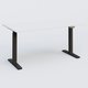 Poste solo 160*80 réglable en hauteur éléctriquement de 70-120 cm gamme KPro2. Plateau Blanc et pietement Noir.