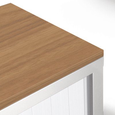 ARMOIRES A RIDEAUX - Options - Top armoire à rideaux L100xP43cm noyer