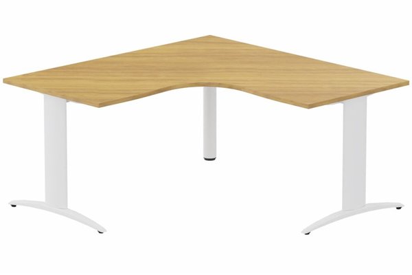 Gamme K2 - Plans compacts - K2- Plan compact 90° symétrique 160x160x80x80 -Finitions : PLATEAUX: NOYER (NO) / PIETEMENTS: BLANC (BL)