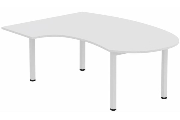 Gamme K3 - Plans compacts - K3 compact 90° manager 190x141x104x60cm, plateau blanc, structure blanc