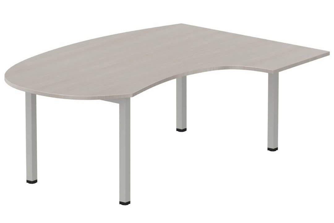 K3 compact 90° manager 190x141x104x60cm, plateau acacia, structure aluminium
