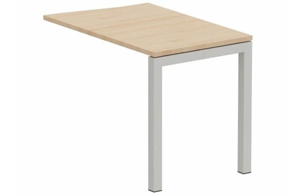 Gamme K3 - Extensions - Plans vagues - Retour vague à droite 90x60cm sur pied hêtre/aluminium