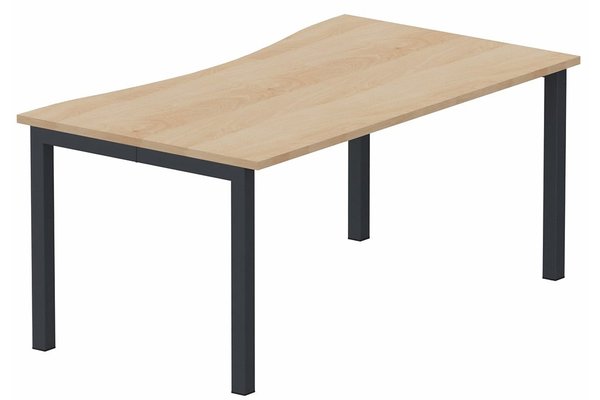 Gamme K3 - Plans vagues - Plan vague symétrique 180x90x80cm hêtre/anthracite