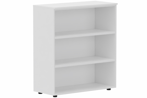 ARMOIRES SANS PORTES / BIBLIOTHEQUES - Hauteur 80 cm - Armoire mélamine H102xL100cm sans portes, Finitions =Top de finition : Blanc (BL) / Corps d'armoire et tablettes: Blanc (BL)