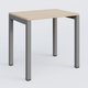 K3 Plateau droit 80x60 pieds fixe. Plateau Hêtre et pietement Aluminium.