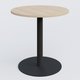 Table de réunion Ø80 cm, Hêtre/ noir