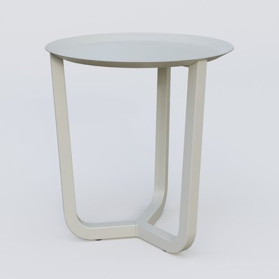 [Pas de famille] - [Pas de sous famille] - Table Basse Fashion Styl piètement tryptique. Plateau Gris (RAL 7038) et pietement Gris (RAL 7038).