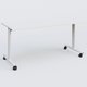 Table abattante gamme Design 160*70 cm. Plateau Blanc et pietement Blanc.