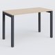 K3 Plateau droit 120x60 pieds fixe. Plateau Hêtre et pietement Anthracite.