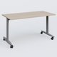 Table abattante gamme Design 140*70 cm. Plateau Acacia et pietement Aluminium.