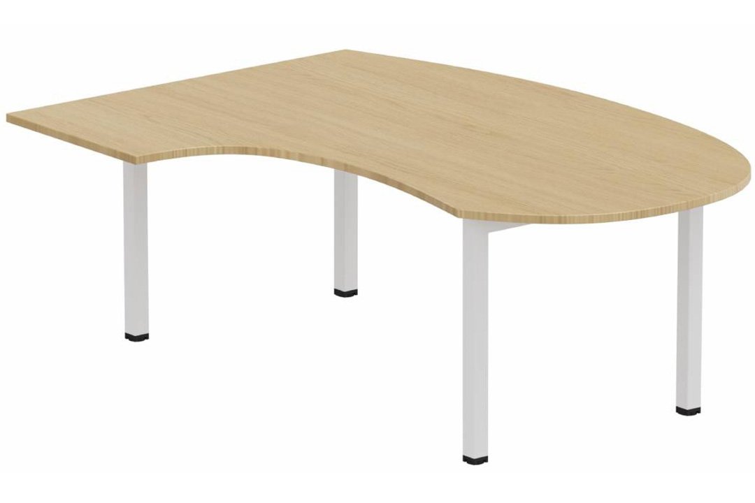 K3- Plan compact 90° asymétrique Manager 190x141x104x60cm sur pied de soutien - retour à gauche