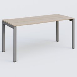 [Pas de famille] - [Pas de sous famille] - K3 Plateau droit 160x70 pieds fixe. Plateau Acacia et pietement Aluminium.