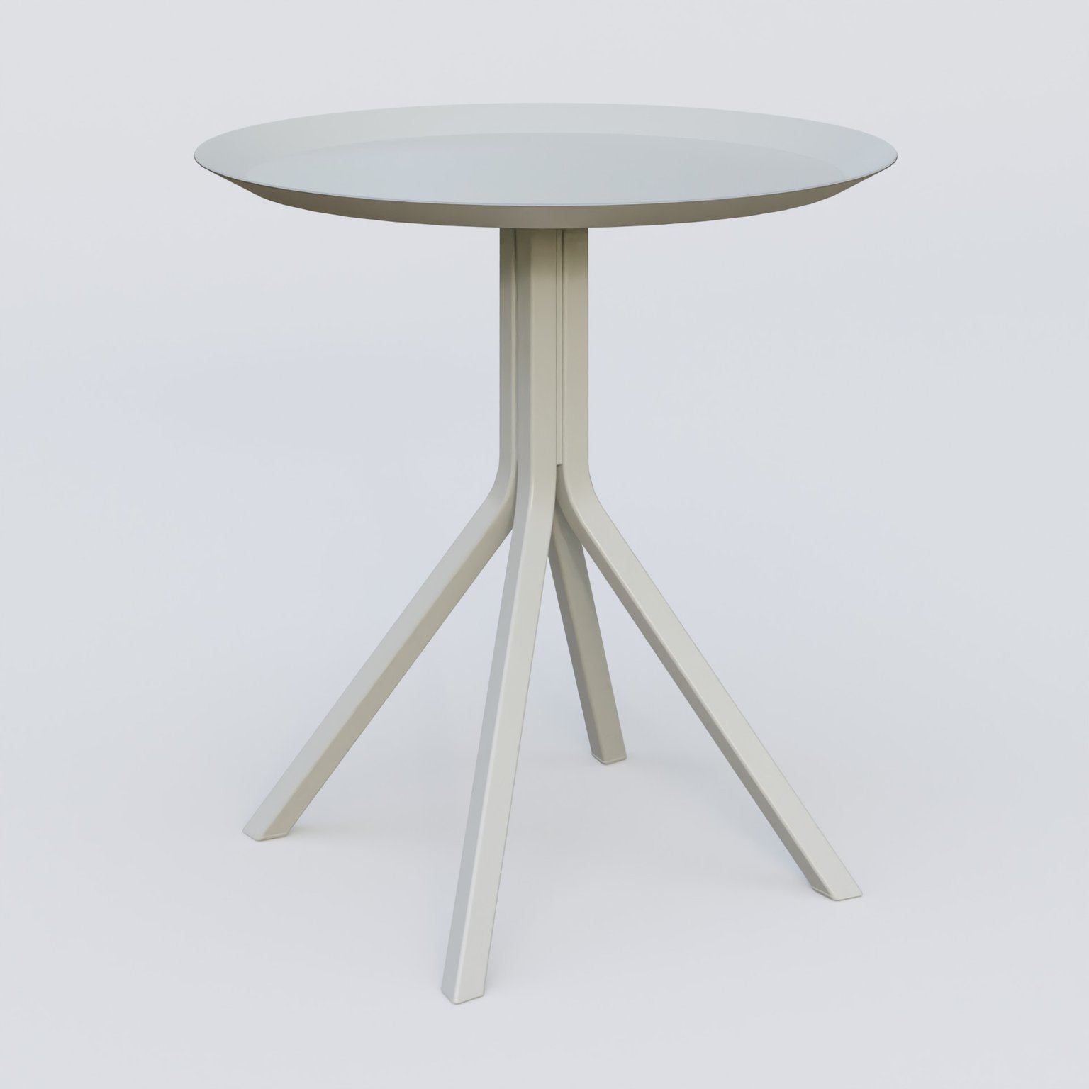 Table Basse Fashion Styl HT 47 piètement 4 branches et plateau métal D 47