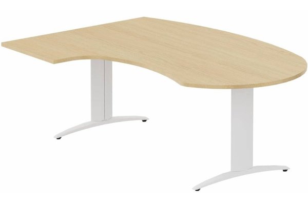 Gamme K2 - Plans compacts - K2- Plan compact 90° asymétrique Manager 190x141x104x60cm sur pied de soutien - retour à gauche