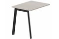 K8 Retour direct 120x60 sur pied -Finitions : PLATEAUX: ACACIA (AK) / PIETEMENTS: NOIR (NR)