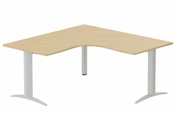 Gamme K2 - Plans compacts - K2- Plan compact 90° symétrique 160x160x80x80 -Finitions : PLATEAUX: CHENE (CE) / PIETEMENTS: ALUMINIUM (AL)
