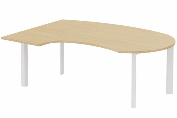 Gamme K7 - Plans compacts - K7- Plan compact 90° asymétrique Manager 190x141x104x60cm sur pied de soutien - retour à gauche