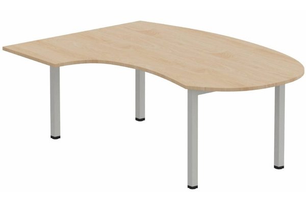 Gamme K3 - Plans compacts - K3 compact 90° manager 190x141x104x60cm, plateau hêtre, structure aluminium