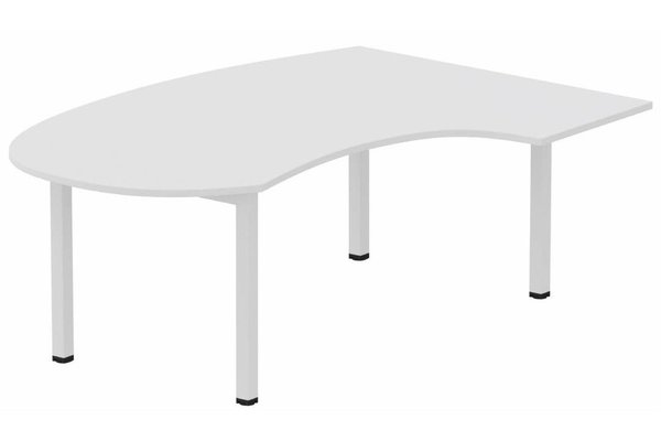 Gamme K3 - Plans compacts - K3 compact 90° manager 190x141x104x60cm, plateau blanc, structure blanc