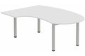 K3 compact 90° manager 190x141x104x60cm, plateau blanc, structure aluminium