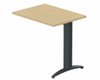 K2- Retour direct 80x60 sur pied - Finitions = Plateau : Chêne (CE) / Piétements : Anthracite