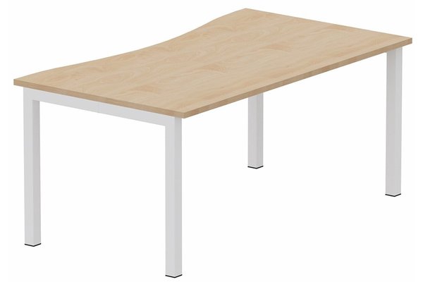 Gamme K3 - Plans vagues - Plan vague symétrique 180x90x80cm hêtre/blanc