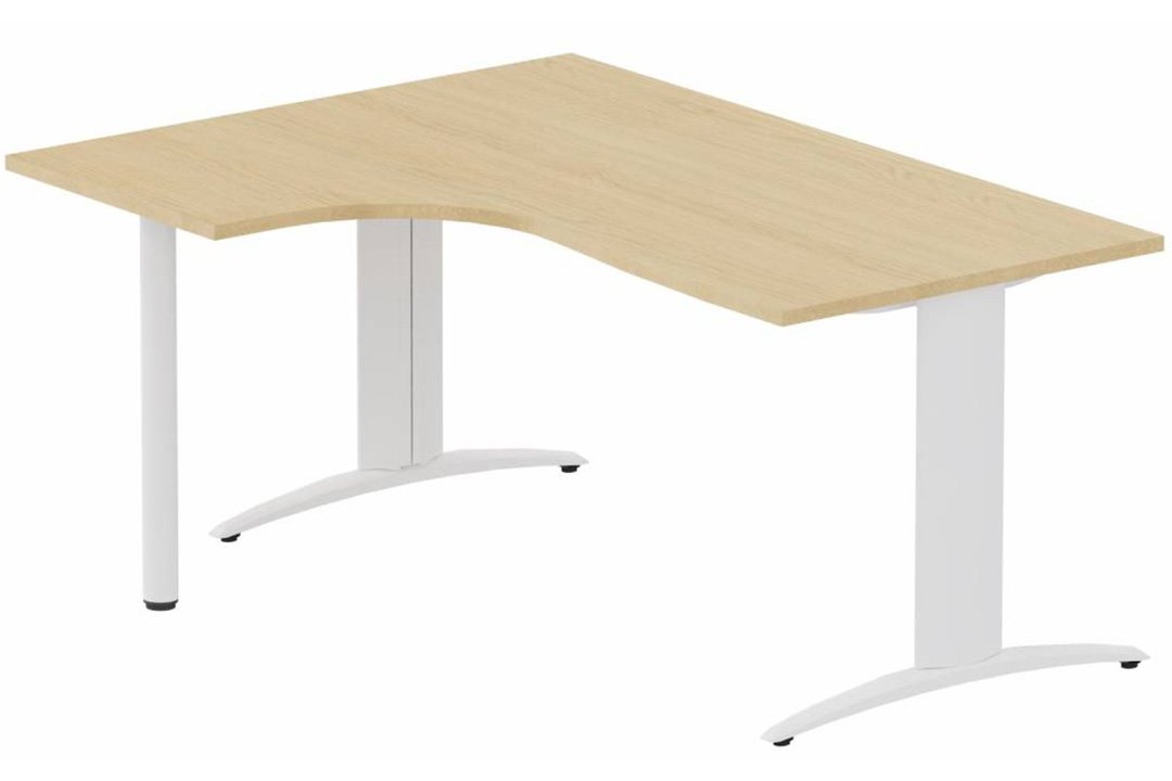 K2- Plan compact 90° asymétrique 160x120x80/60cm sur pied de soutien - retour à gauche