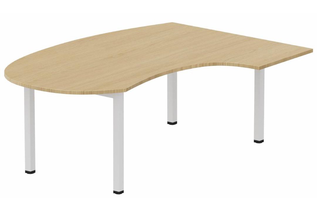 K3- Plan compact 90° asymétrique Manager 190x141x104/60cm sur pied de soutien - retour à droite