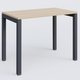 K3 Plateau droit 100x60 pieds fixe. Plateau Hêtre et pietement Anthracite.