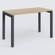 K3 Plateau droit 120x60 pieds fixe. Plateau Chêne naturel et pietement Anthracite.