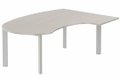 K7 compact 90° manager 190x141x104x60cm, plateau acacia, structure aluminium
