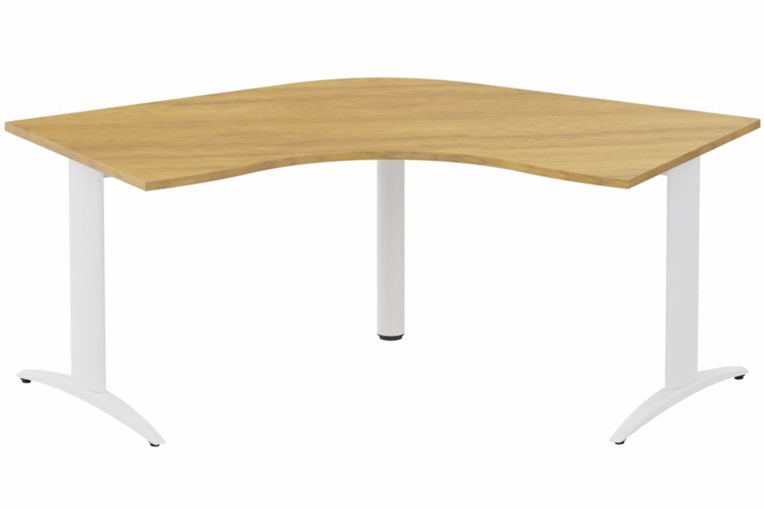 K2- Plan compact 120° symétrique 120x120x80x80 -Finitions : PLATEAUX: NOYER (NO) / PIETEMENTS: BLANC (BL)