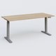 Poste solo 180*80 réglable en hauteur éléctriquement de 70-120 cm gamme KPro2. Plateau Chêne naturel et pietement Aluminium.