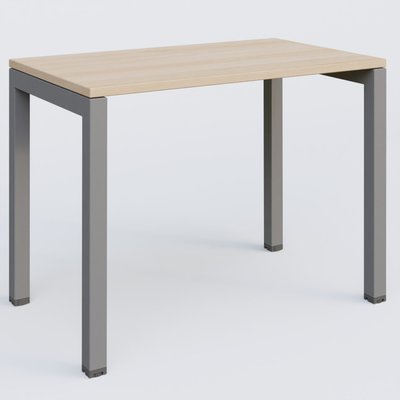 Gamme K3 - Plans droits - K3 Plateau droit 100x60 pieds fixe. Plateau Hêtre et pietement Aluminium.