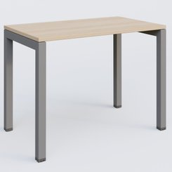 Gamme K3 - Plans droits - K3 Plateau droit 100x60 pieds fixe. Plateau Hêtre et pietement Aluminium.