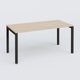 K3 Plateau droit 160x80 . Plateau Hêtre et pietement Noir Mat