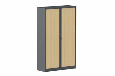 ARMOIRES A RIDEAUX - Largeur 120 cm - Armoire à rideaux H198xL120cm 4 tablettes