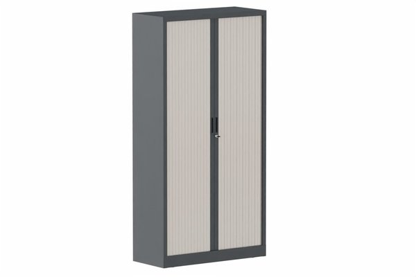 ARMOIRES A RIDEAUX - Largeur 100 cm - Armoire à rideaux H198xL100cm 4 tablettes