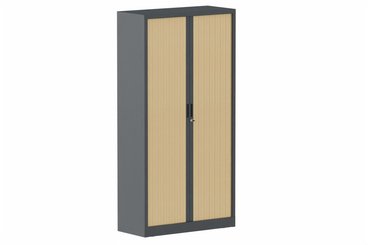 ARMOIRES A RIDEAUX - Largeur 100 cm - Armoire à rideaux H198xL100cm 4 tablettes